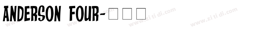 Anderson Four字体转换
